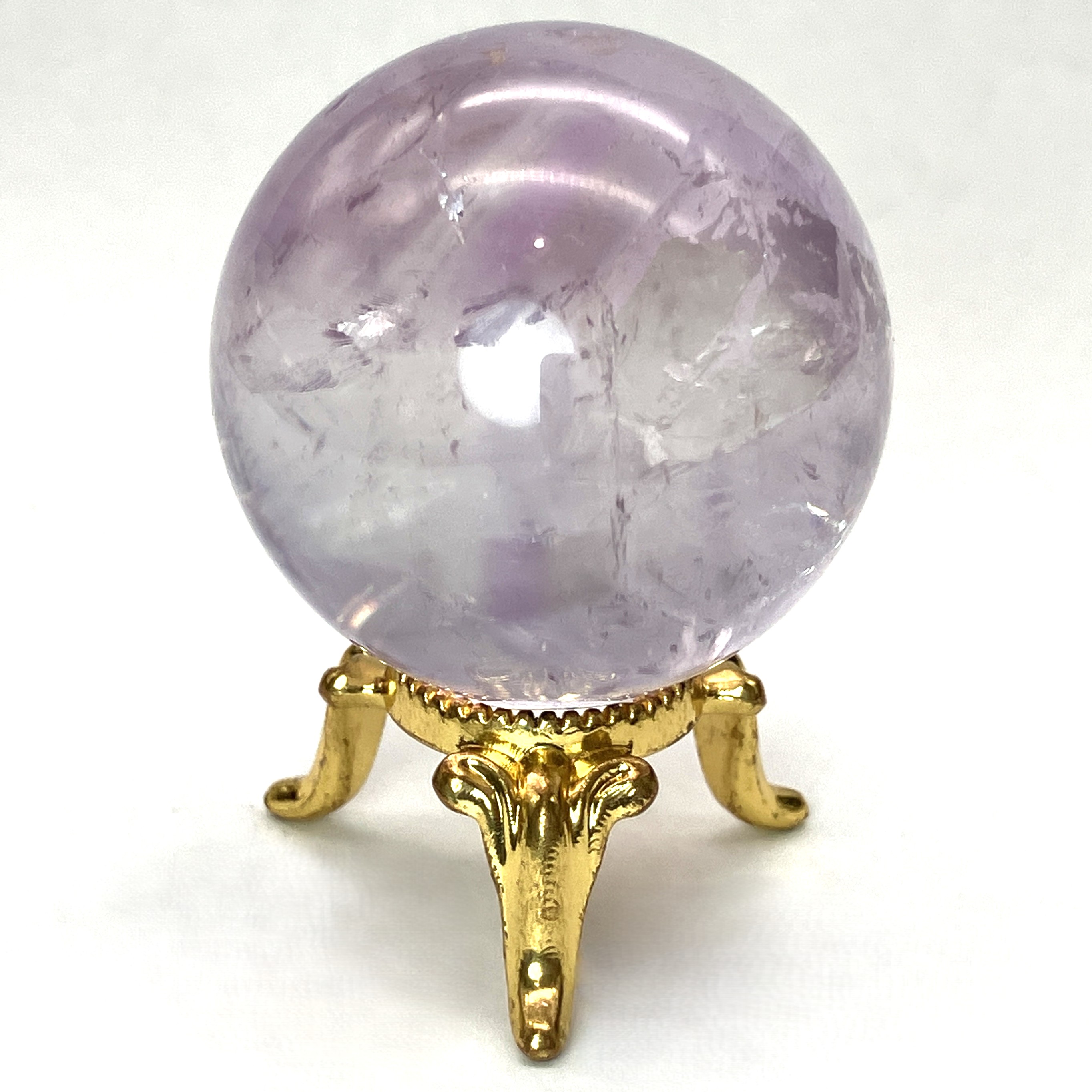 ラベンダーアメジスト 丸玉　 約60g　No,4693