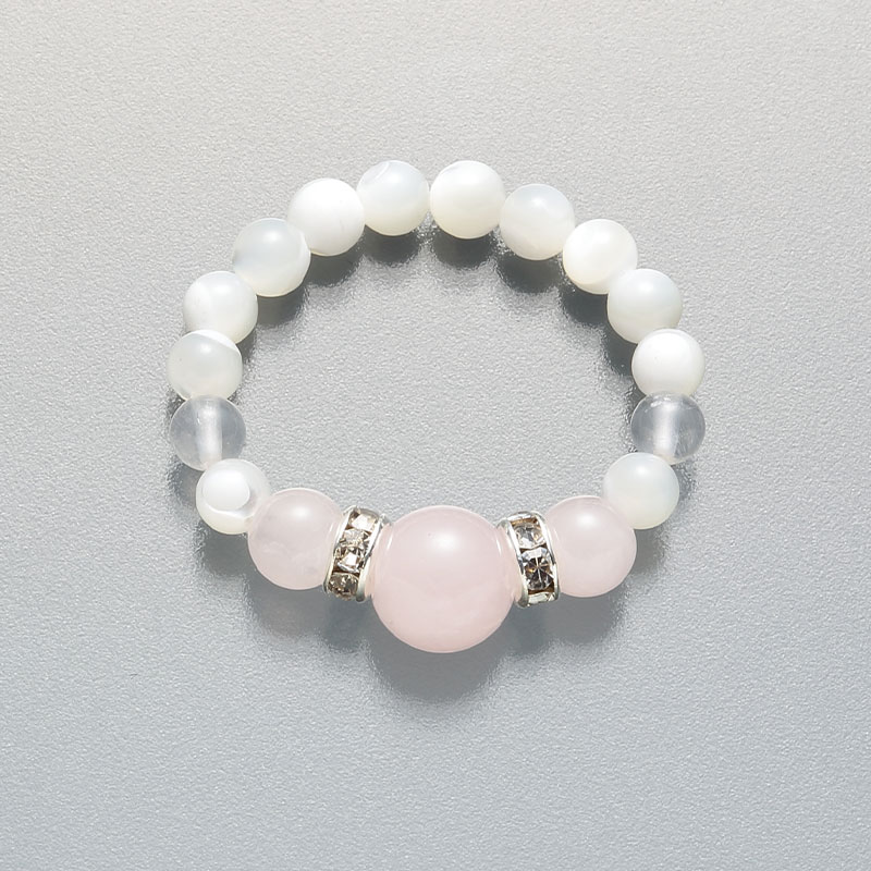 MOP 3mm リング（ローズクォーツ）