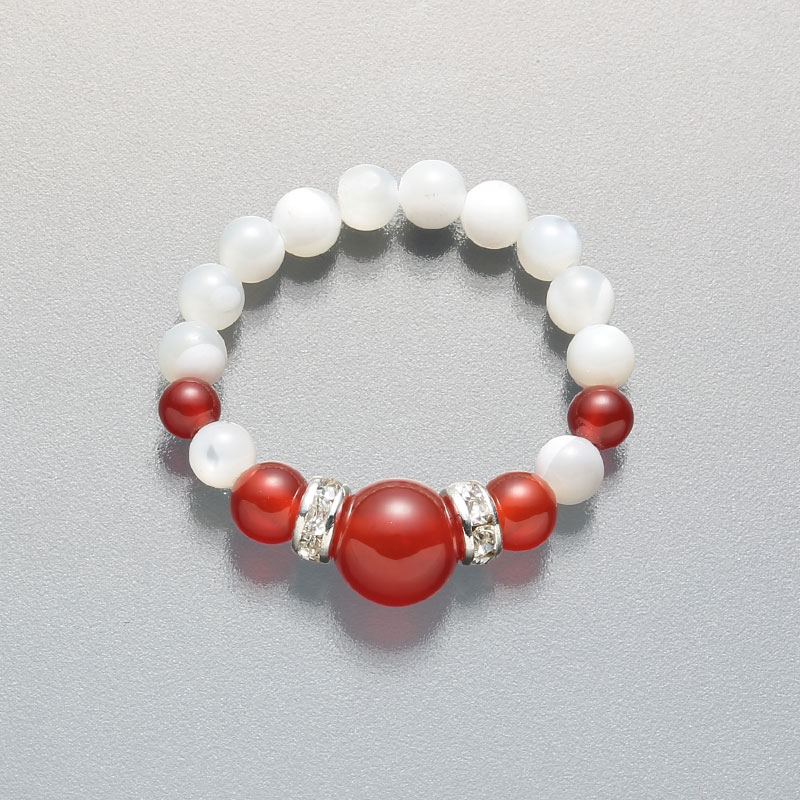 MOP 3mm リング（レッドメノウ）