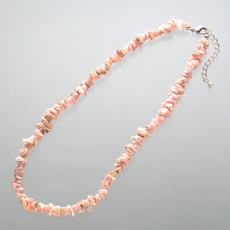 プチネックレス45cm　ロードクロサイト（インカローズ）