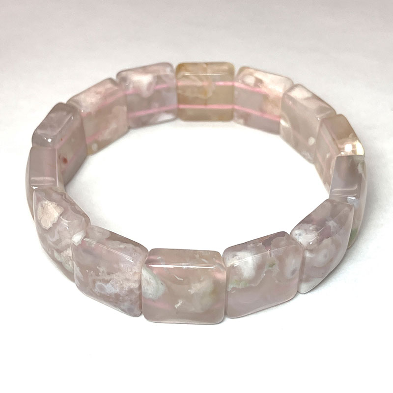 桜メノウバングルブレス　No,4461