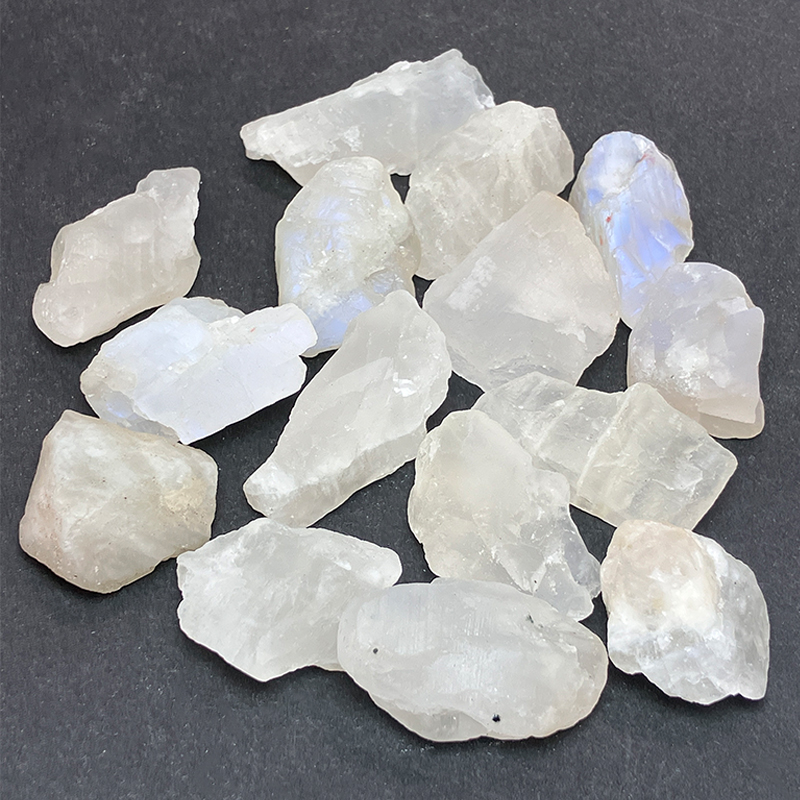 ラフストーン ムーンストーン（A） 約100gパック　No,4909