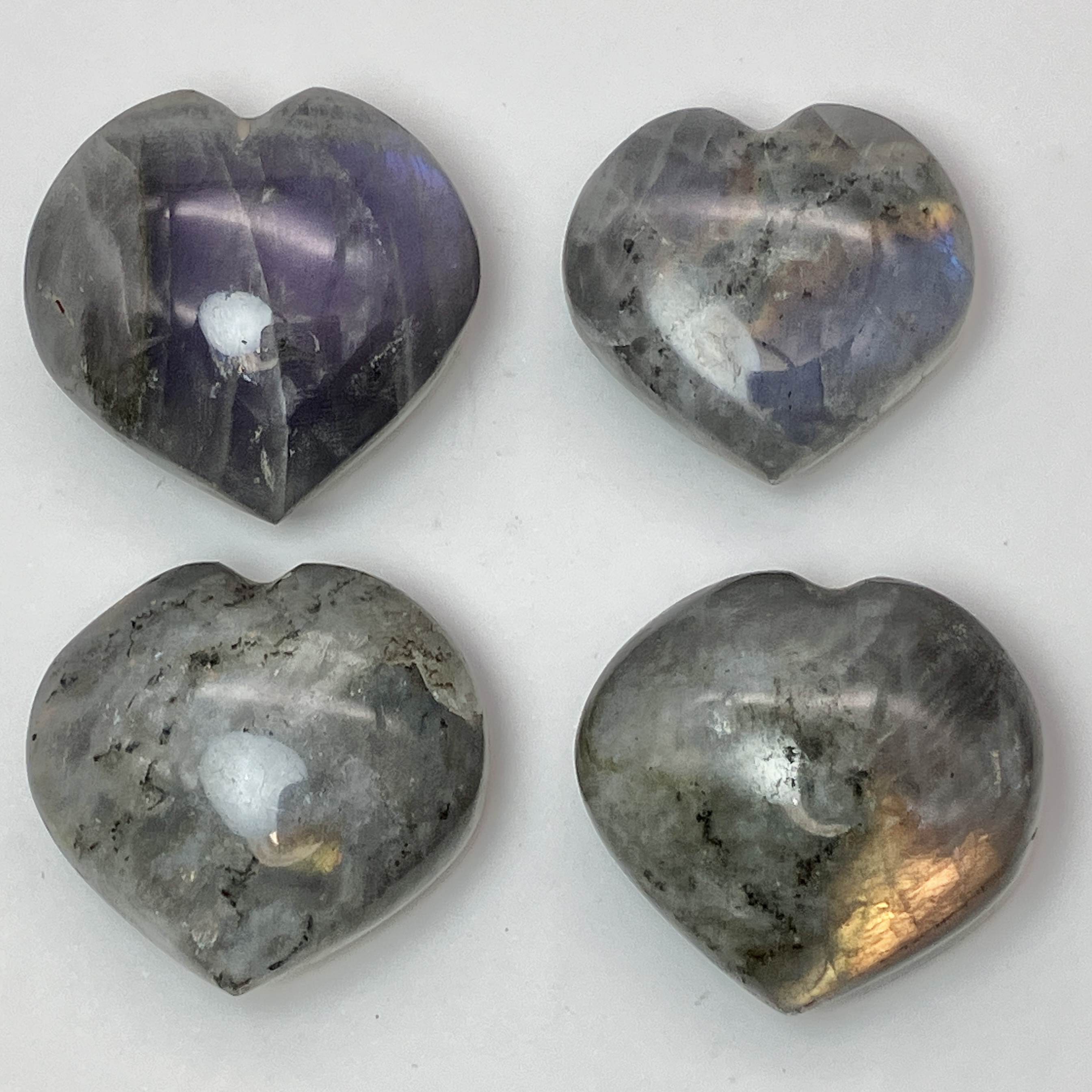 ラブラドライト ハート (S)　No,5015