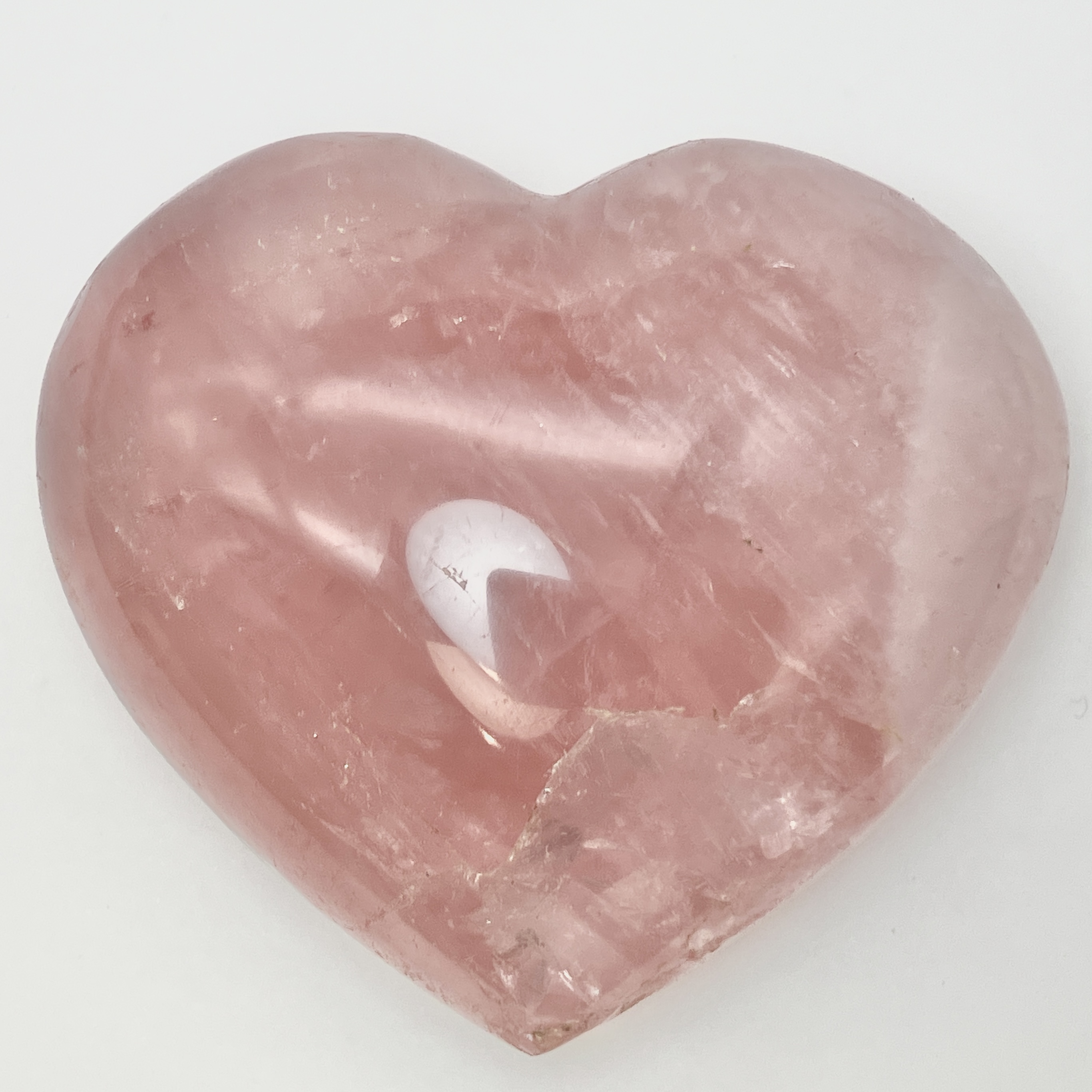 ローズクォーツ ハート 200g　No,5020