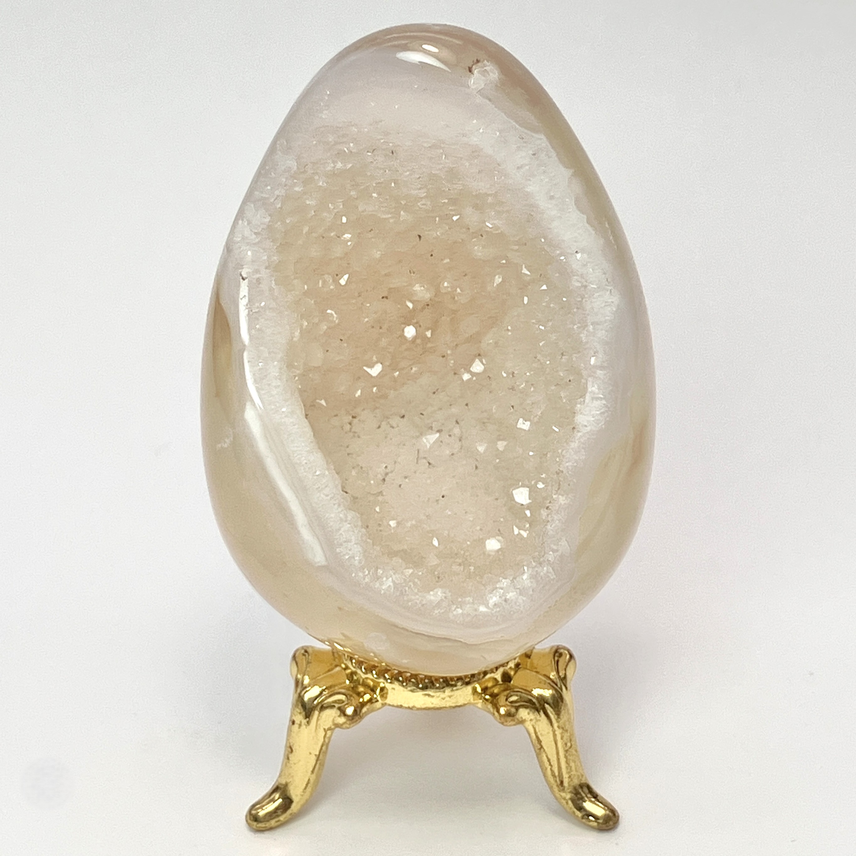 ホワイトメノウ エッグ（L）No,5043