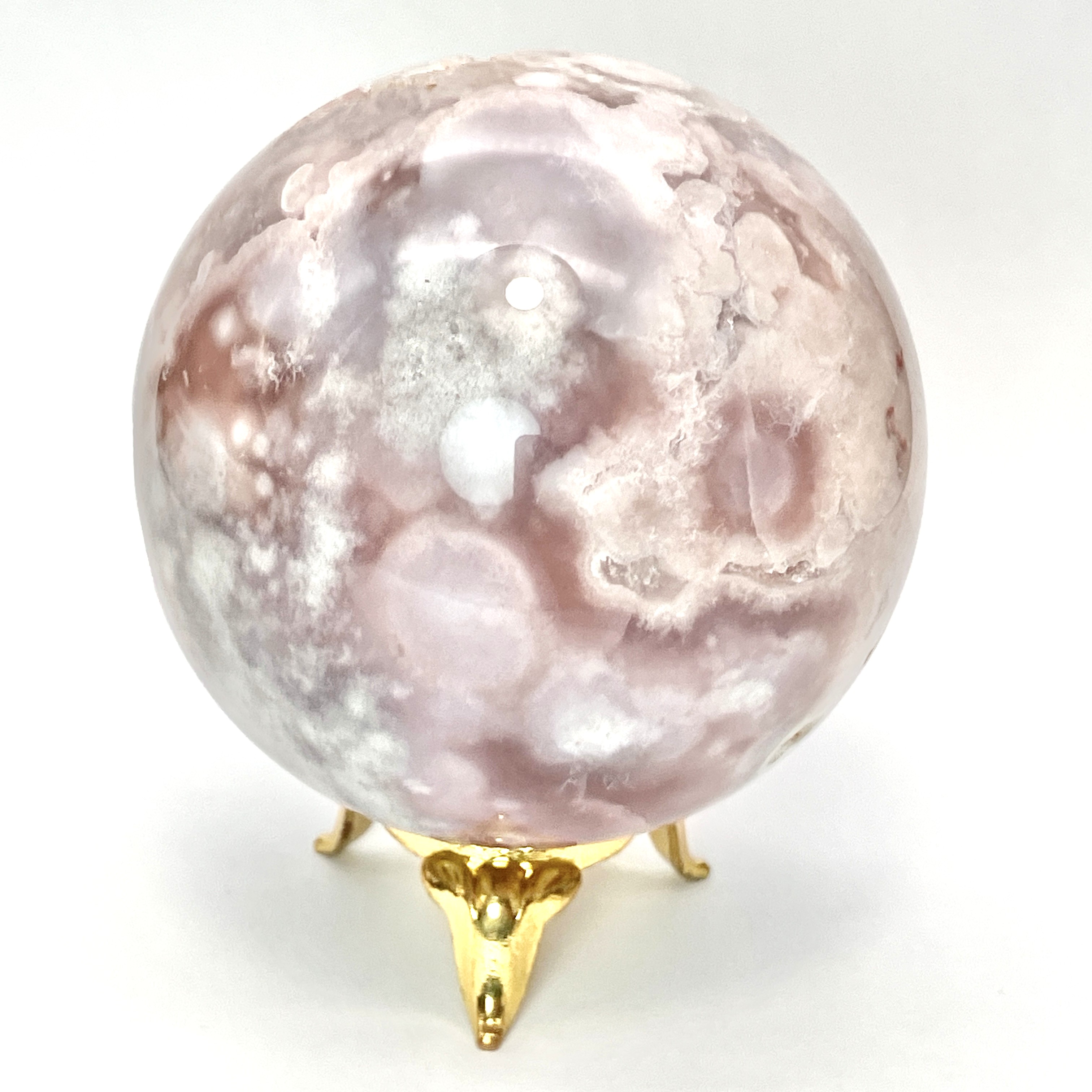 桜メノウ丸玉　約400g　No,5061