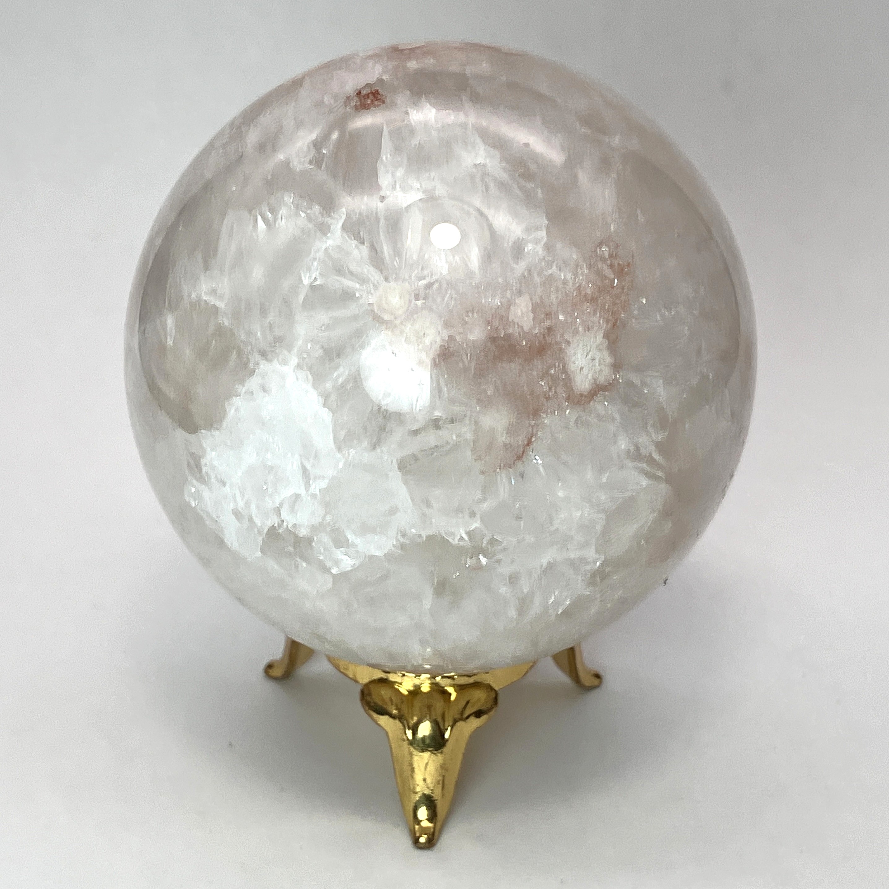 桜メノウ丸玉　約300g　No,5063