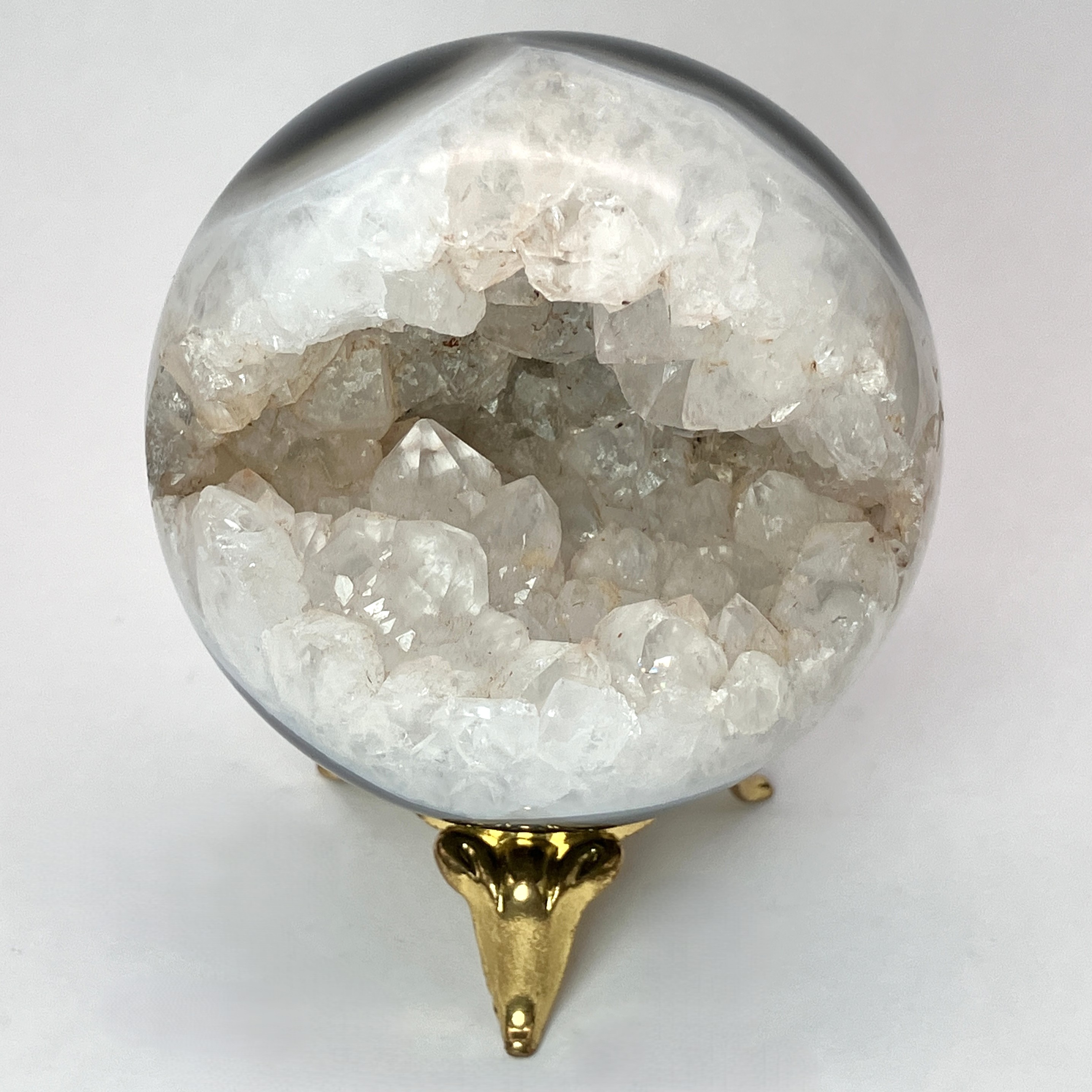 ブラックメノウ丸玉　約200g　No,5067