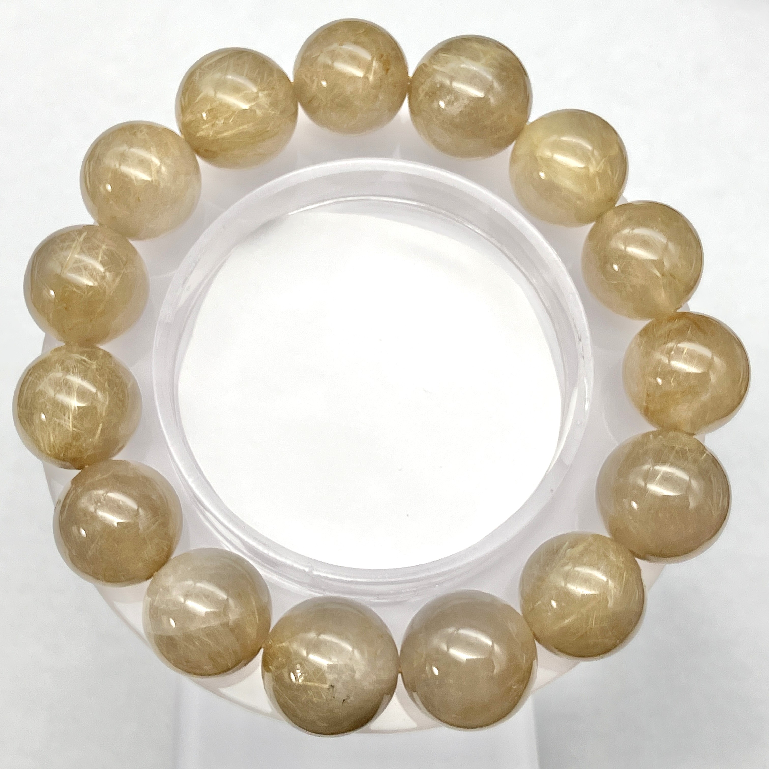 ルチル大玉ブレス　14～16mm　No,5180