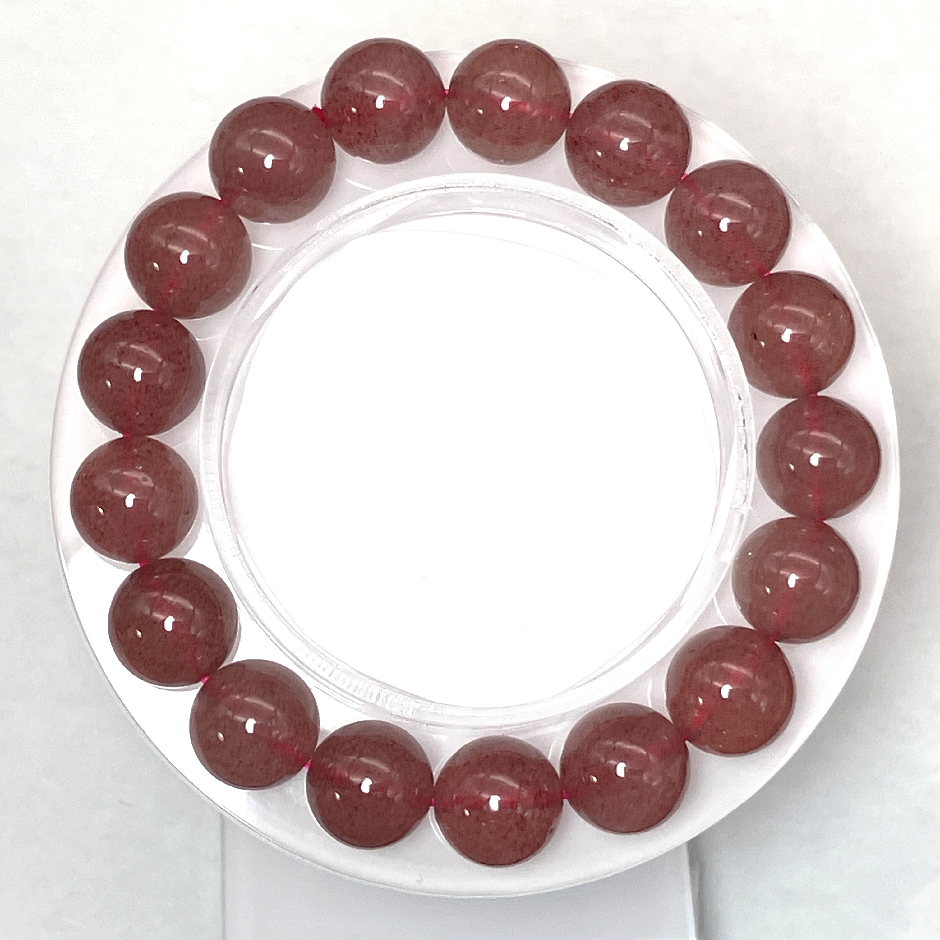 ストロベリークォーツブレス　12mm　No,5192