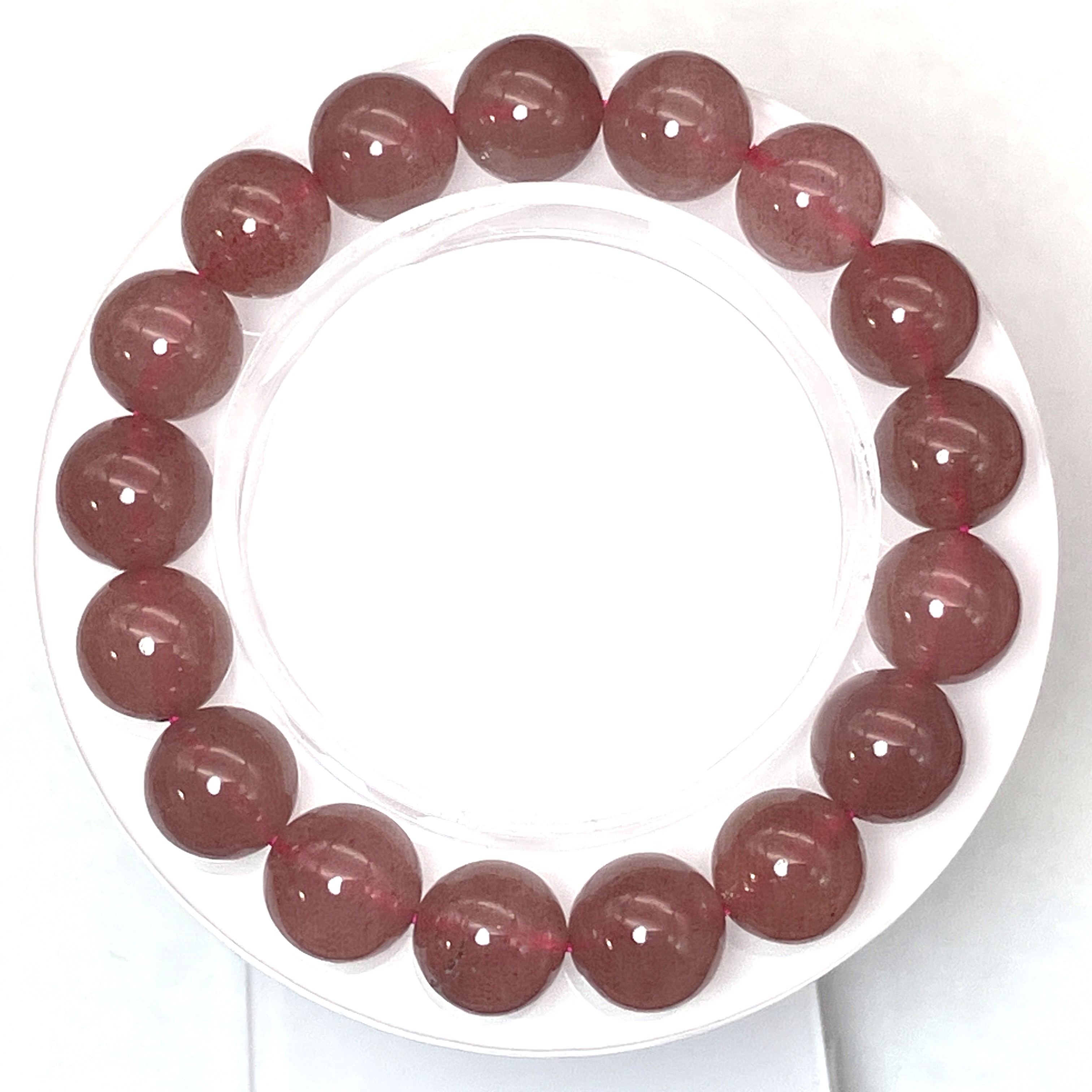 ストロベリークォーツブレス　12mm　No,5193