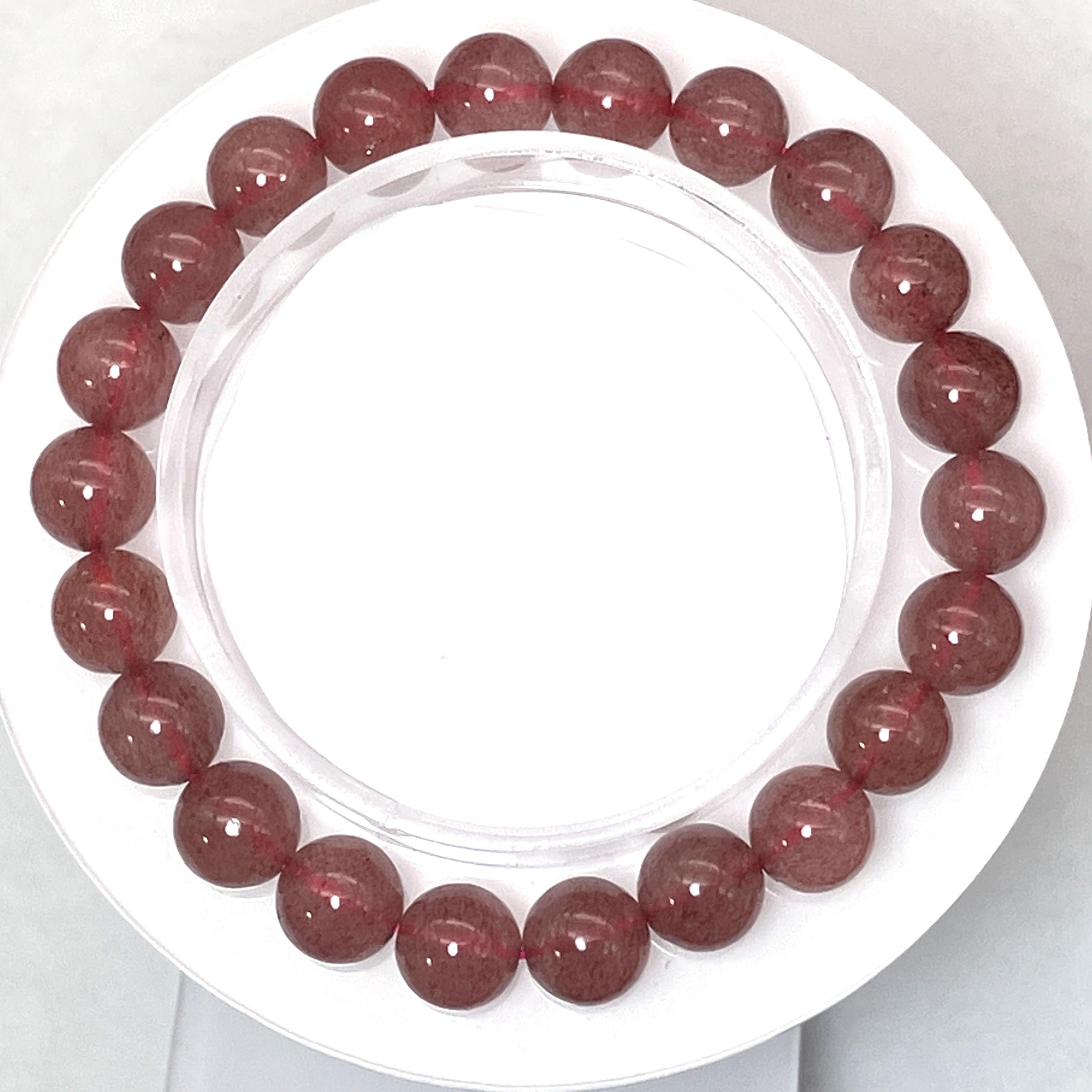 ストロベリークォーツブレス　9mm　No,5196