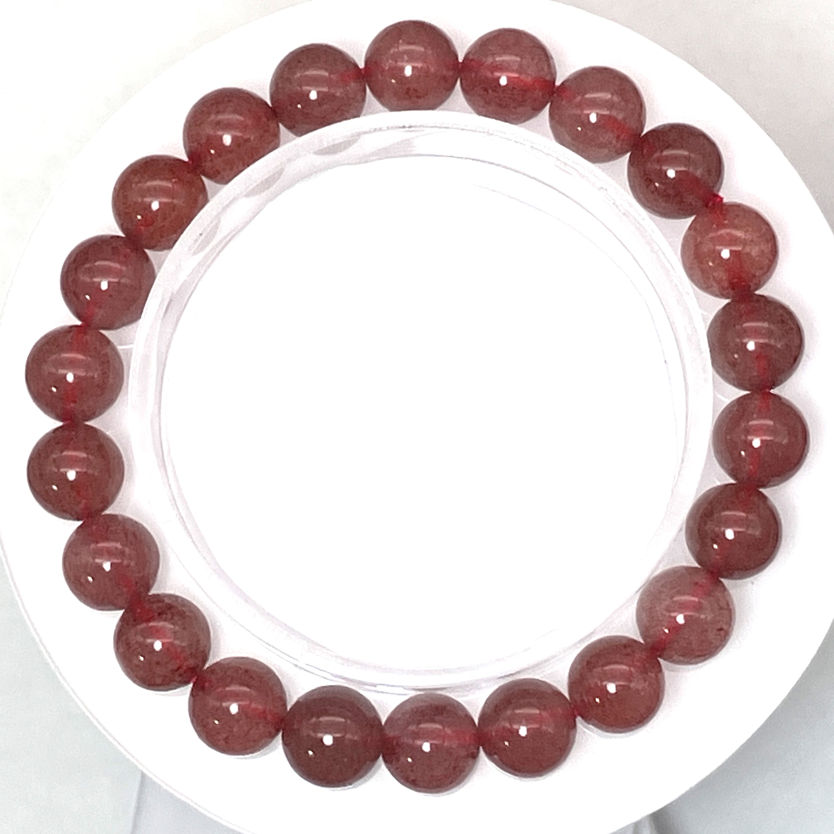 ストロベリークォーツブレス　9mm　No,5197