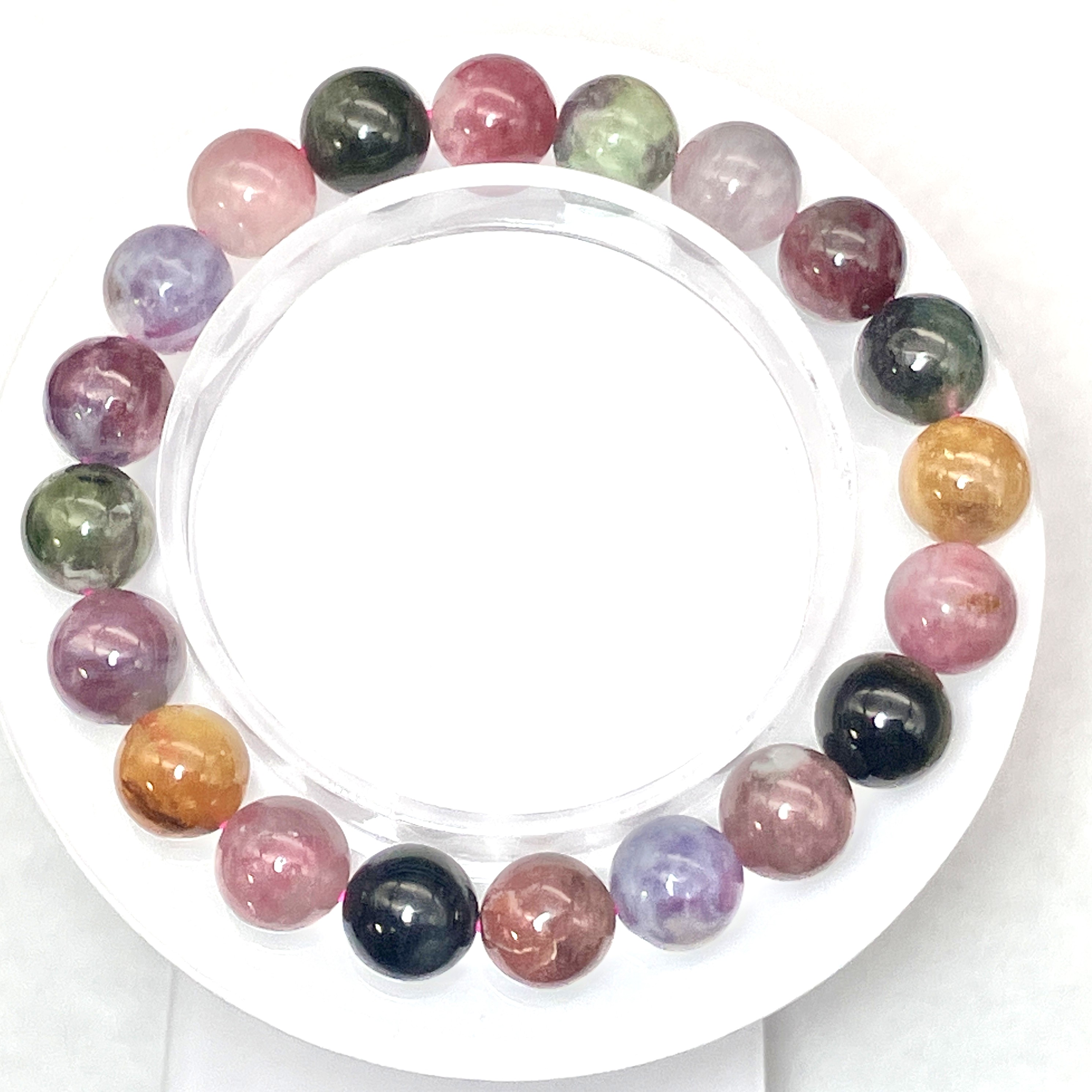 マルチトルマリンブレス　28g/9mm　No,5200