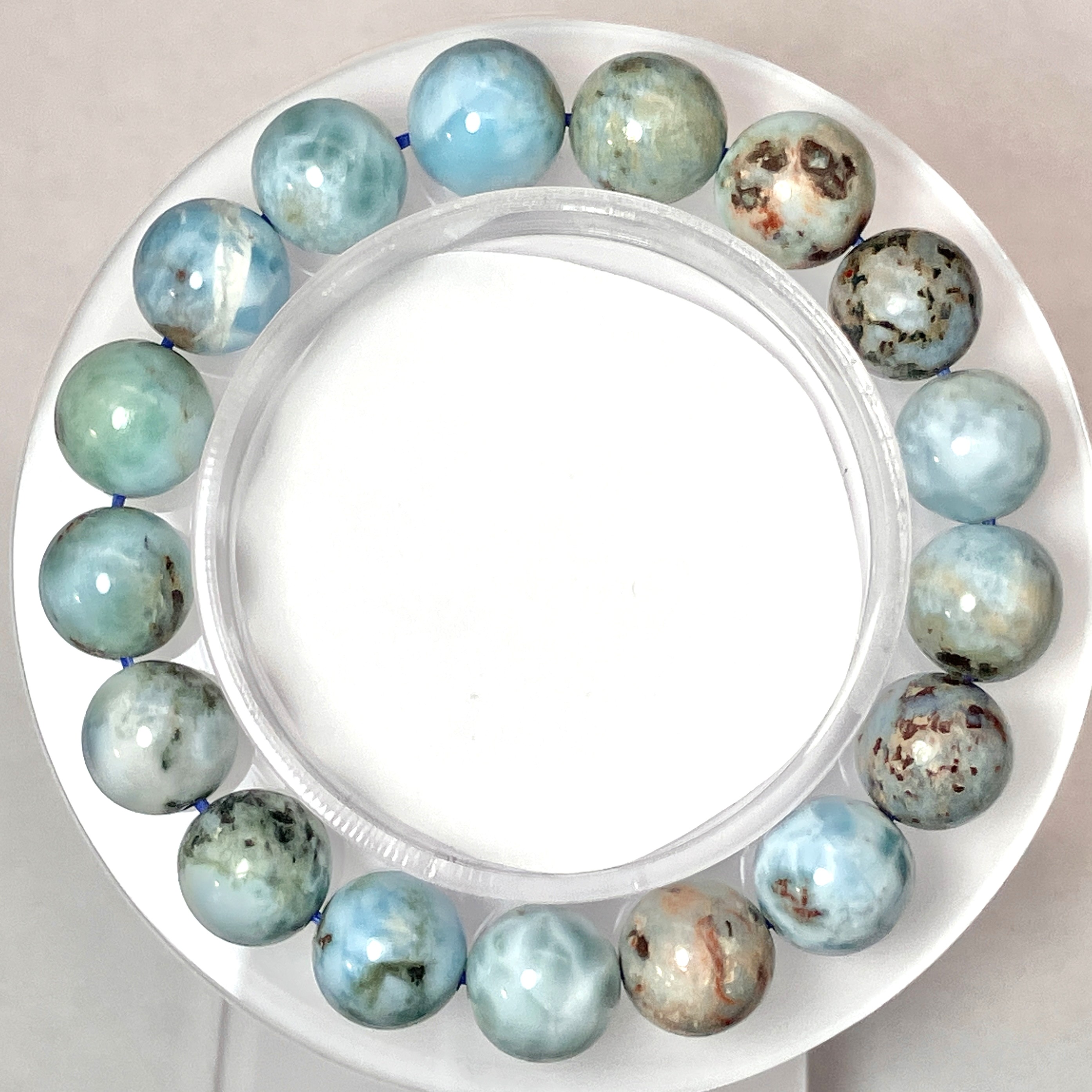 チョコレートラリマーブレス　34g/11mm　No,5207