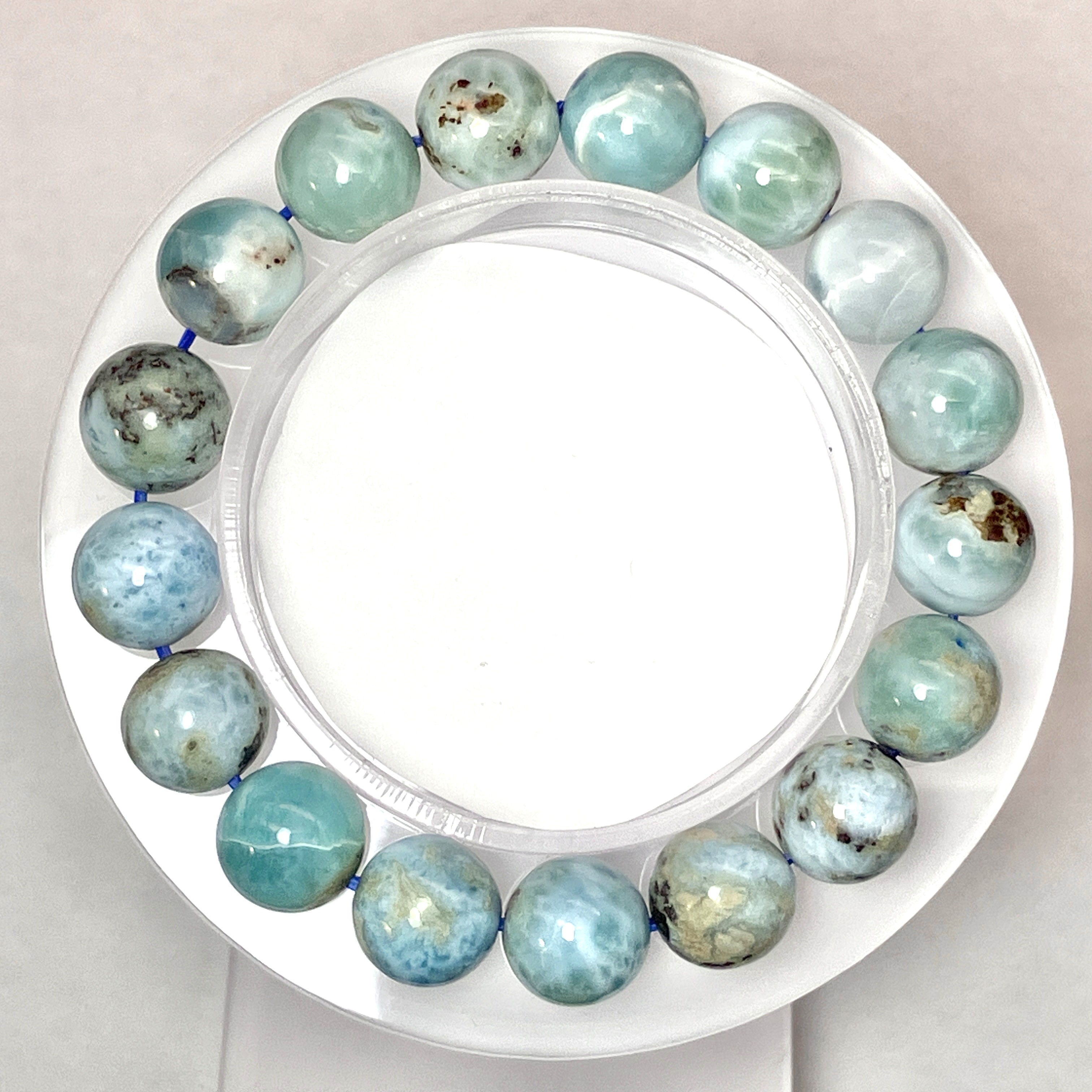 チョコレートラリマーブレス　34g/11mm　No,5208