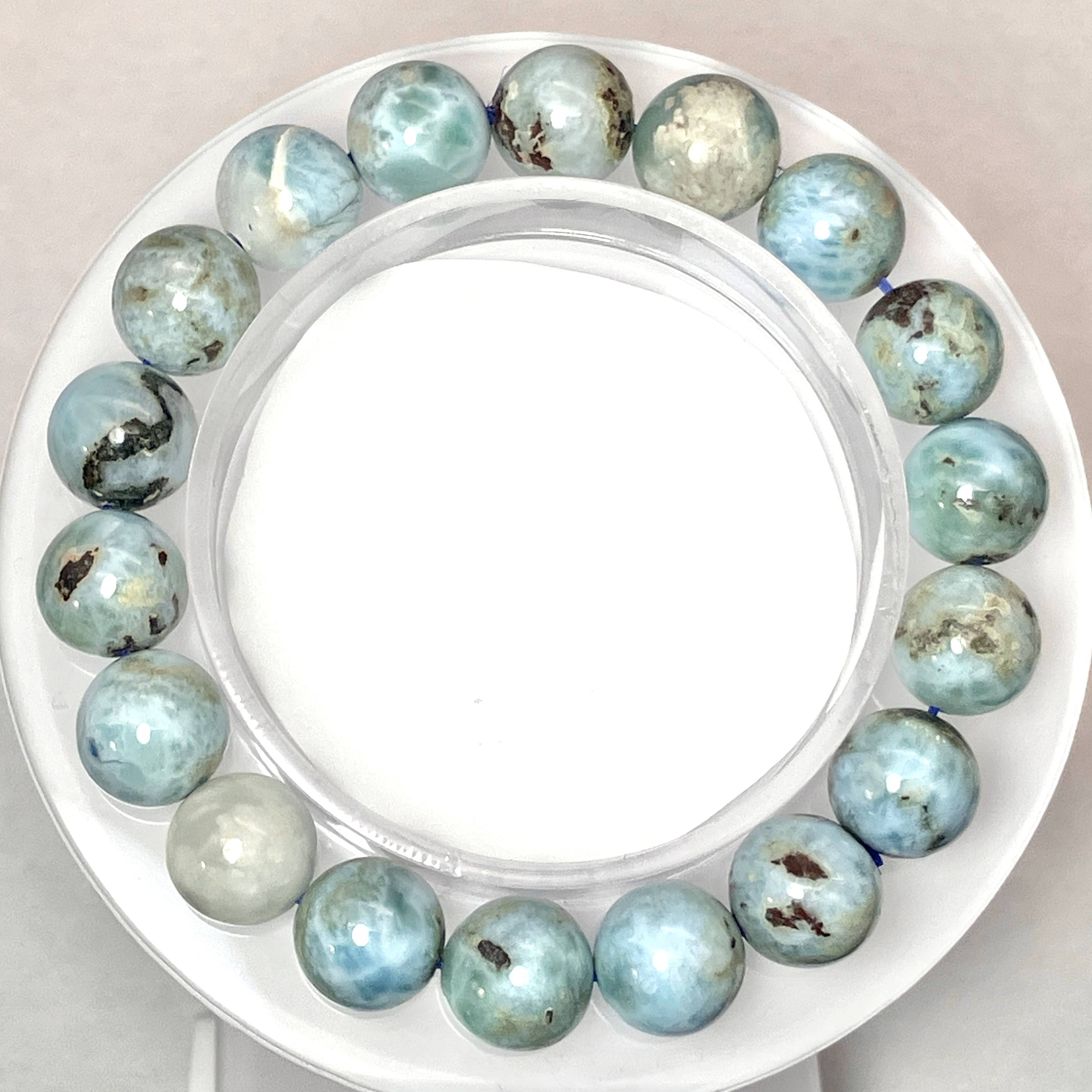 チョコレートラリマーブレス　31g/10mm　No,5209