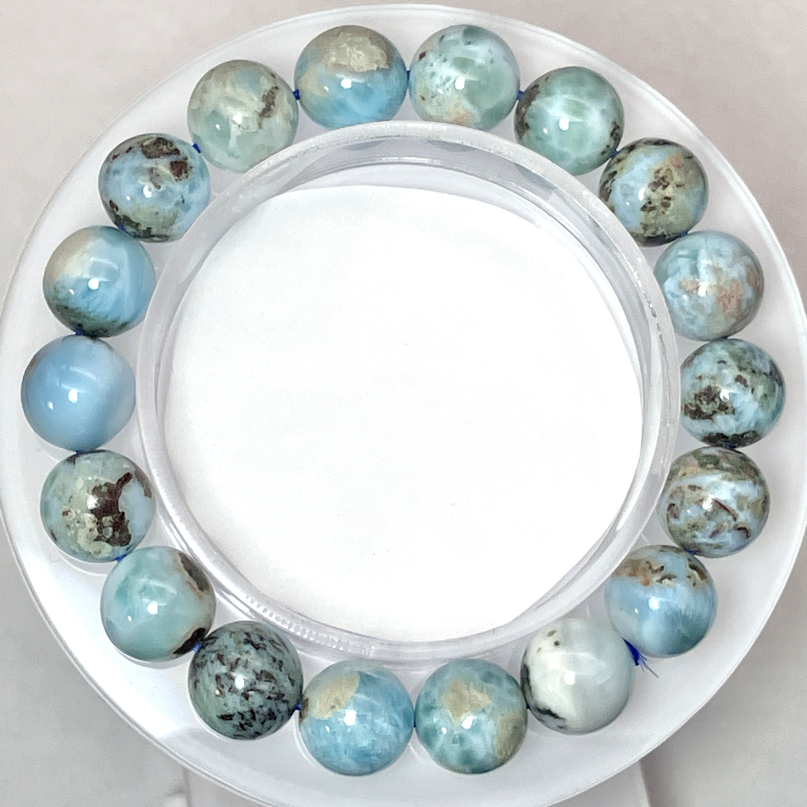 チョコレートラリマーブレス　31g/10mm　No,5210