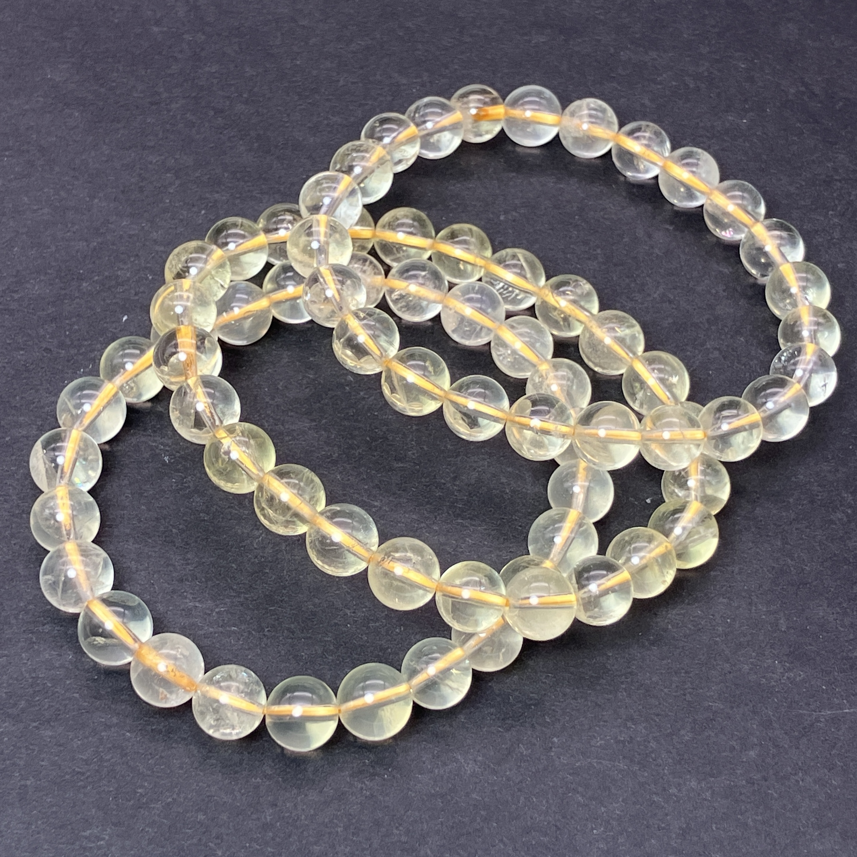 レモン水晶ブレス　8mm　No,5238