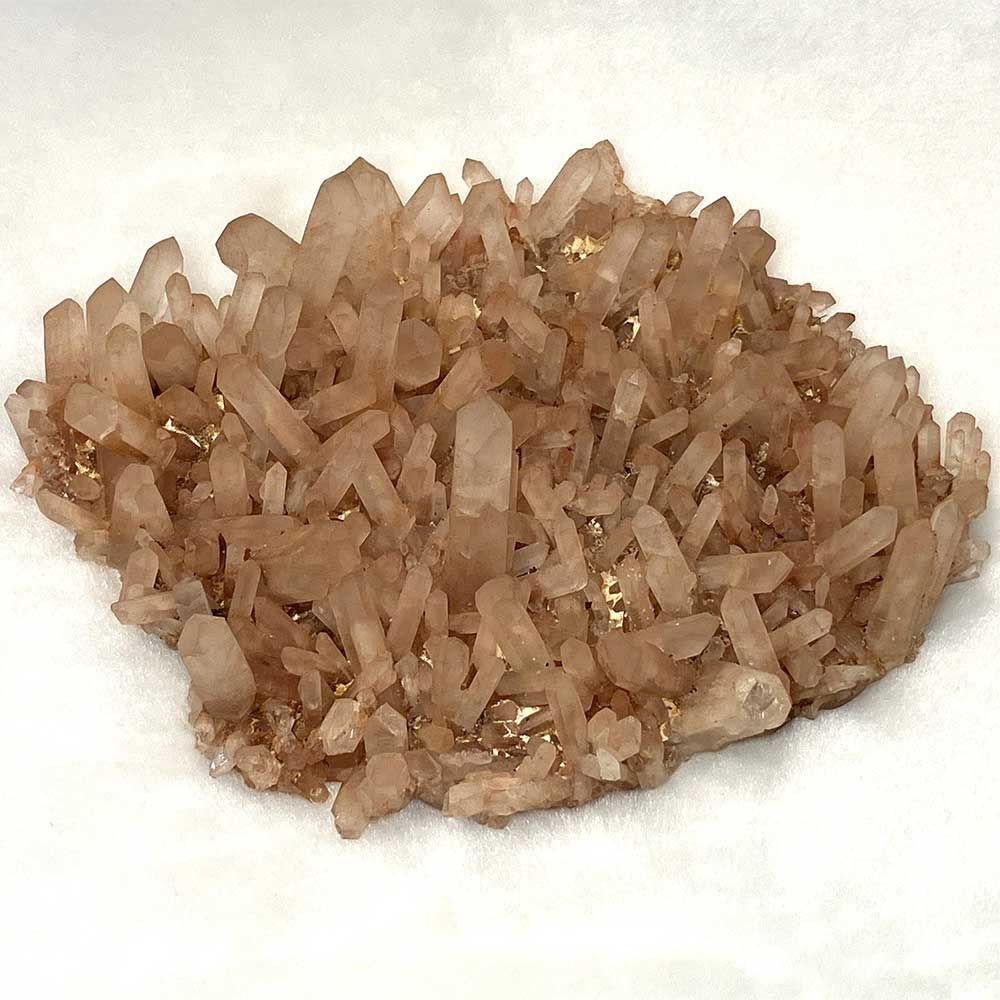 【超特価】水晶クラスター マダガスカル タンジェリン　約550g　No,5483