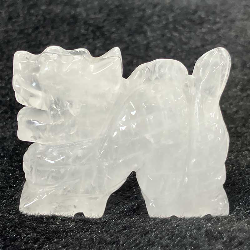 龍 置物　小　  水晶　No,5494