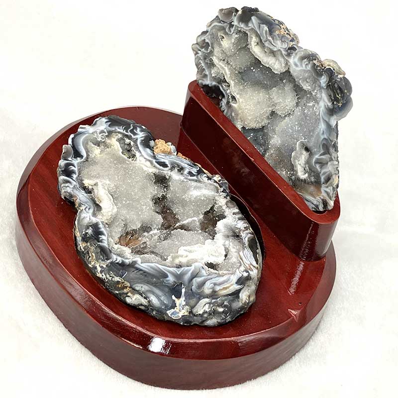 蓋付メノウ台付　約450ｇ　No,5556
