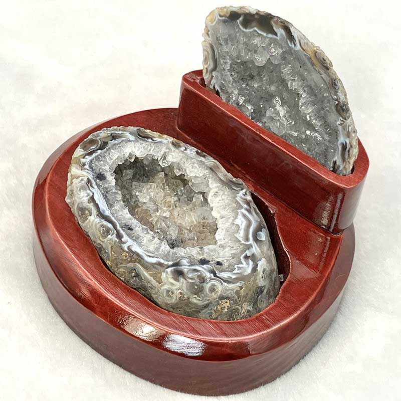 蓋付メノウ台付　約250ｇ　No,5568