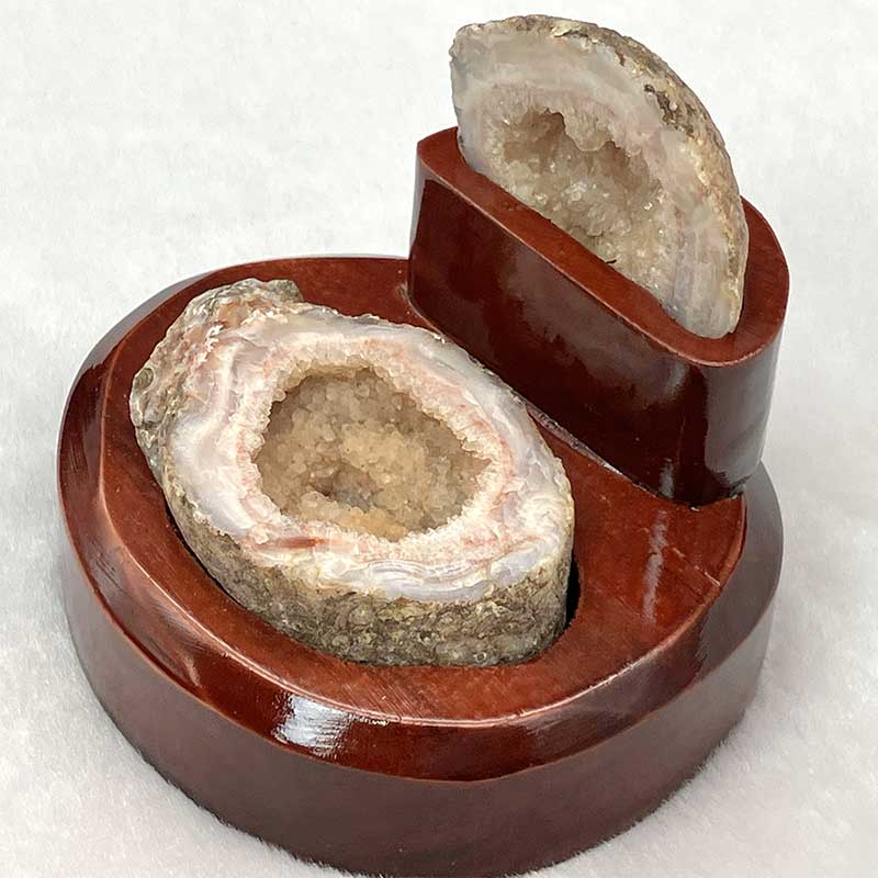 蓋付メノウ台付　約150ｇ　No,5570