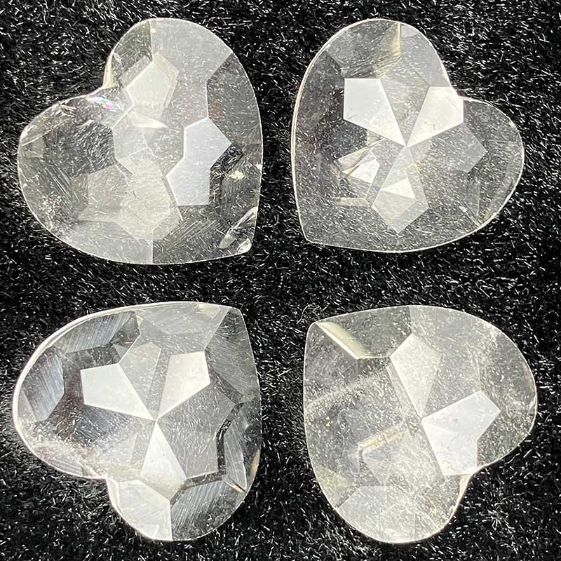 ハートカット A　水晶　No,5742