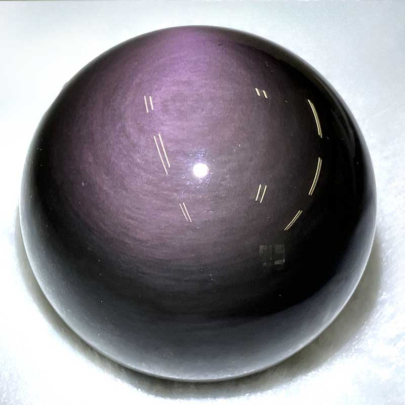 レインボーオブシディアン丸玉 (L)　No,5819
