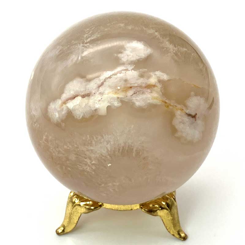 桜メノウ丸玉　約200g　No,5831