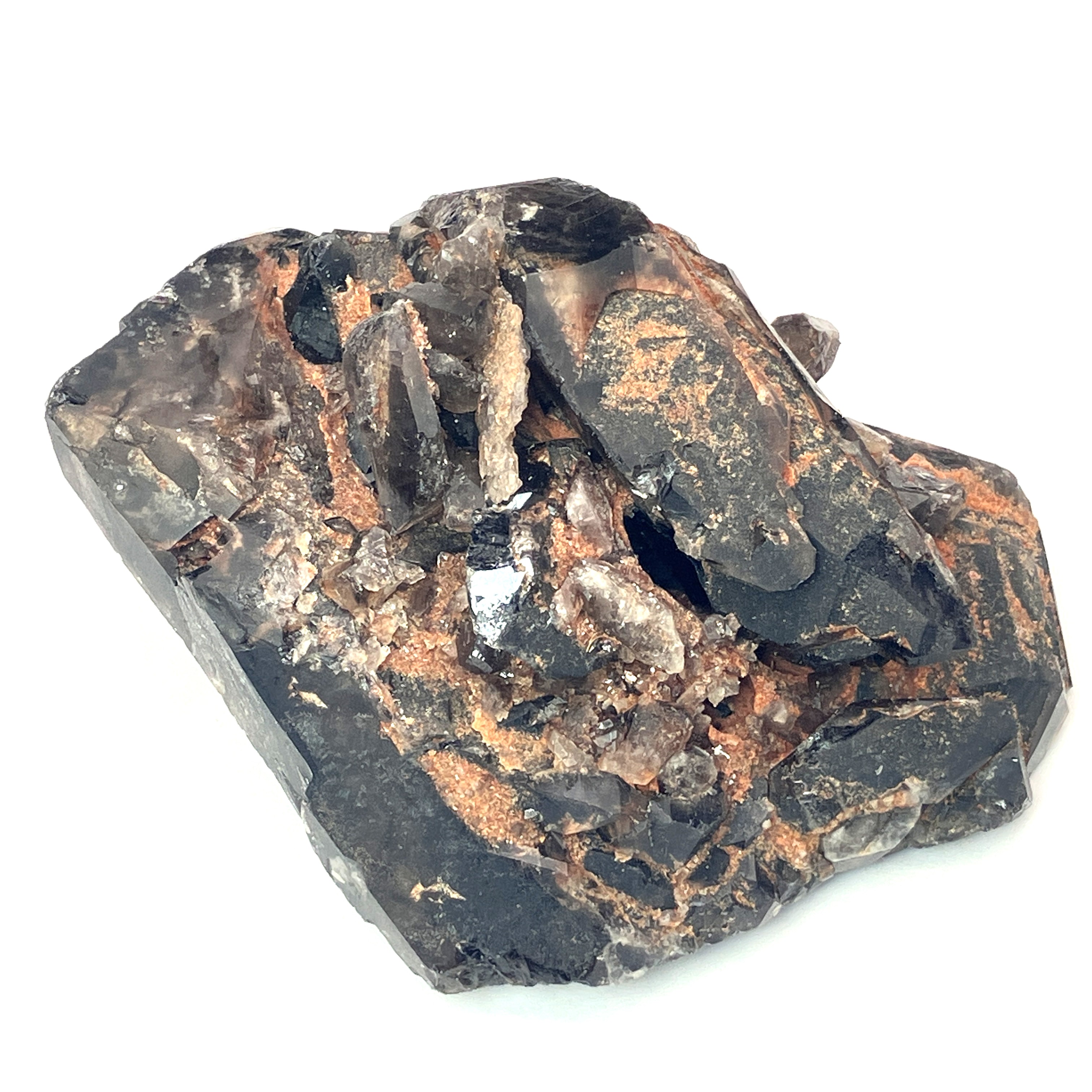 【決算】 黒水晶クラスター マダガスカル焼　約250g　No,4841