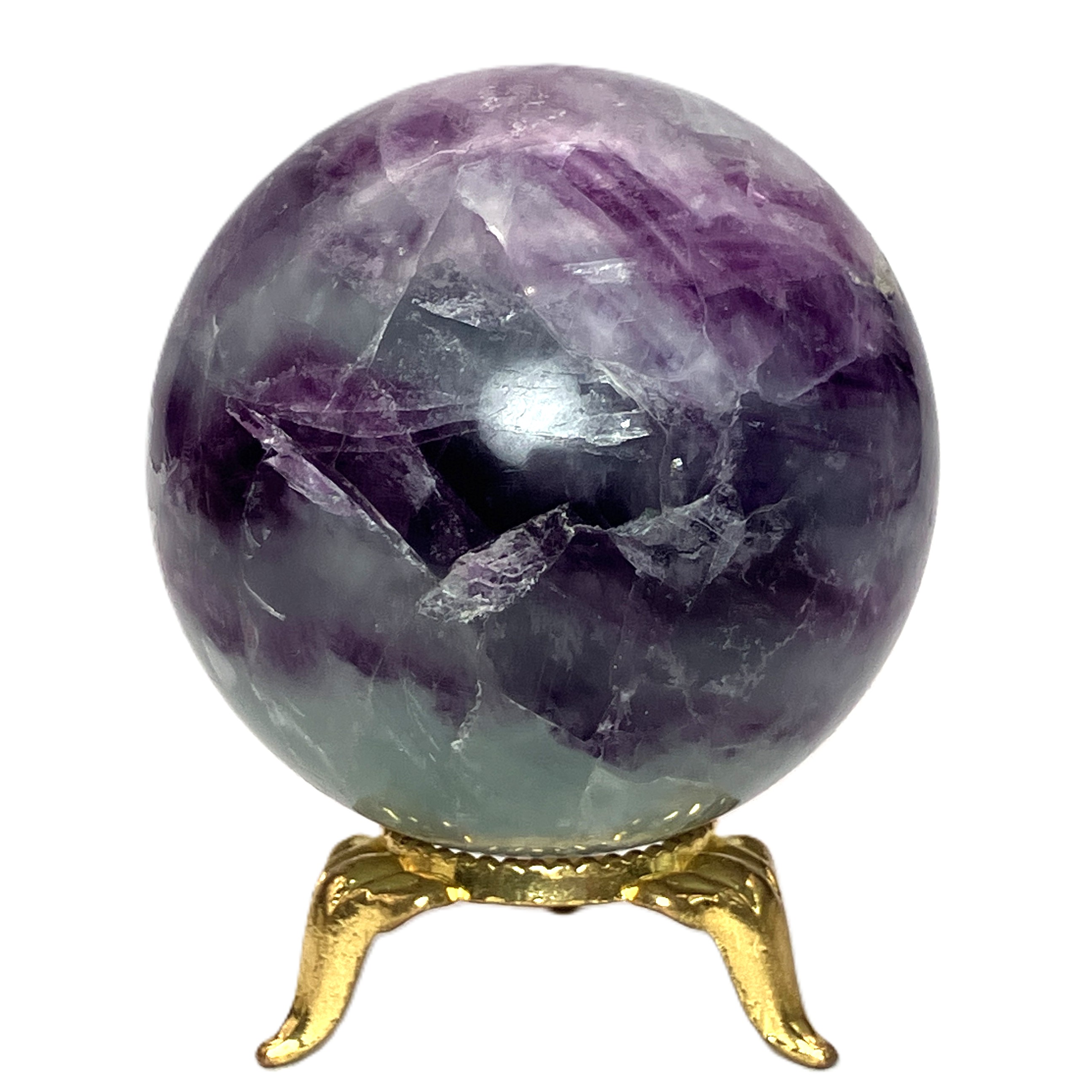 【決算】 フローライト丸玉　 約220g（内モンゴル）　No,4792