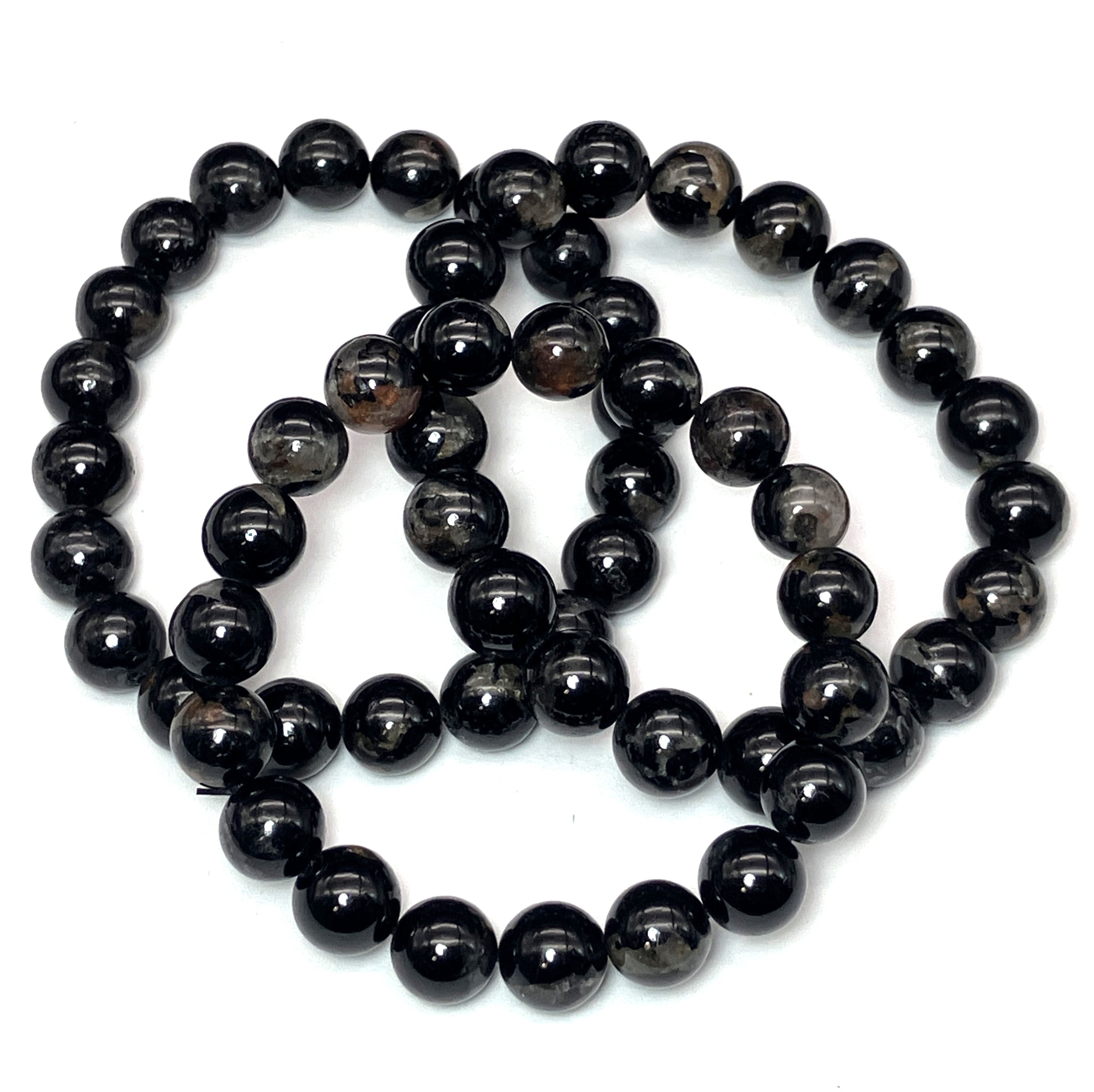 【決算】トルマリンインクォーツブレス　10mm　No,4777