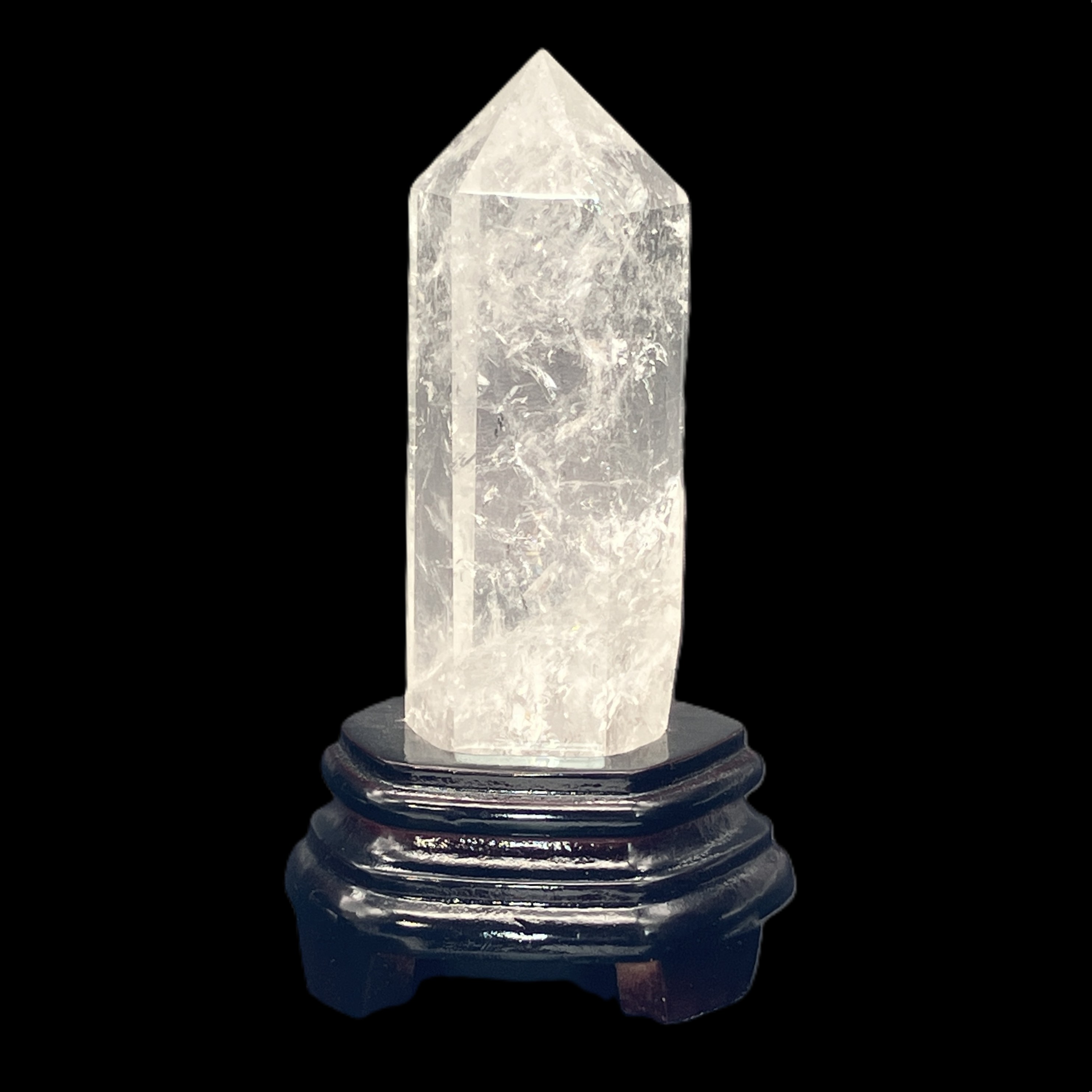 【決算】 水晶ポイント台付 A　約470ｇ　No,4825