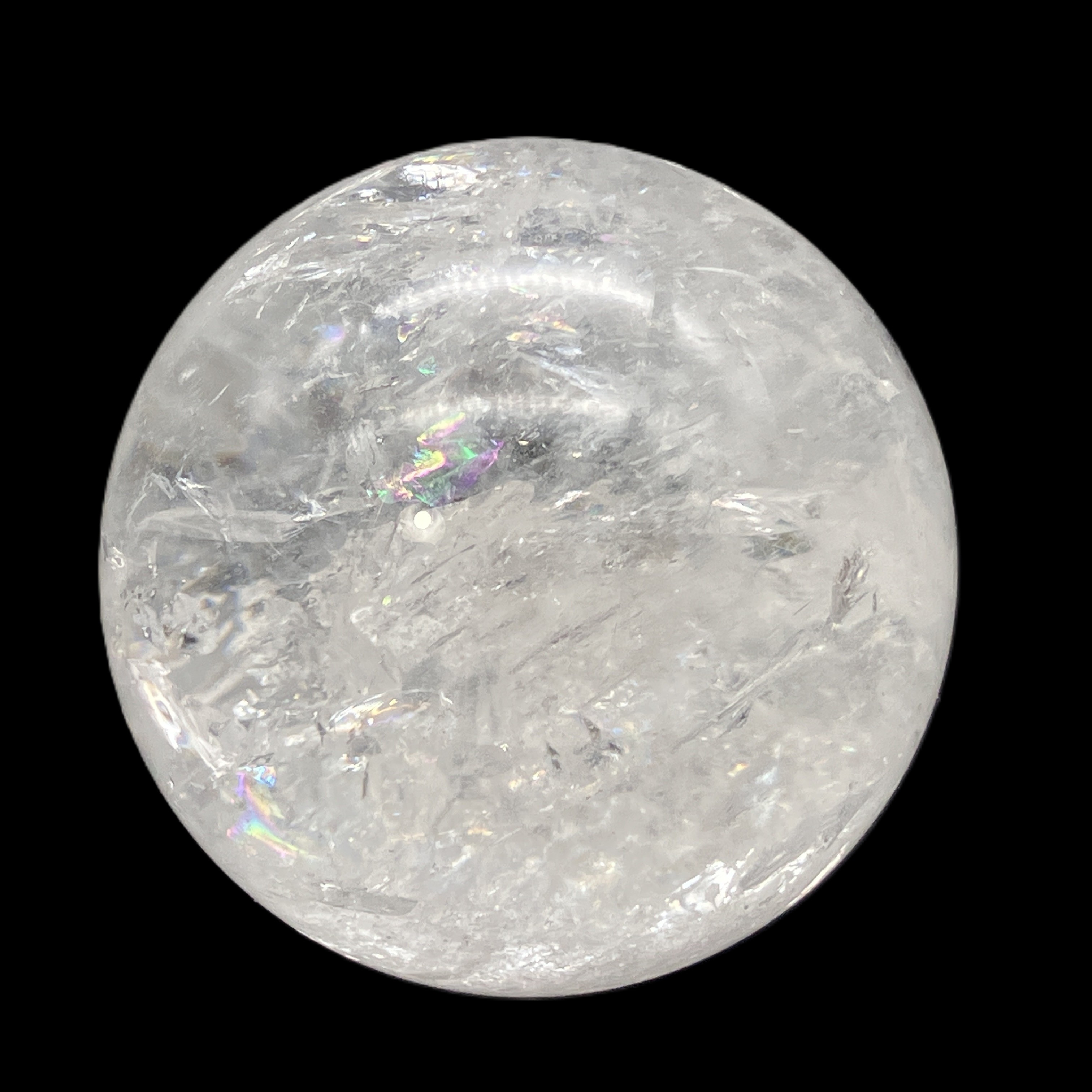 【決算】 ナチュラルレインボー丸玉　A　約300g　No,4830