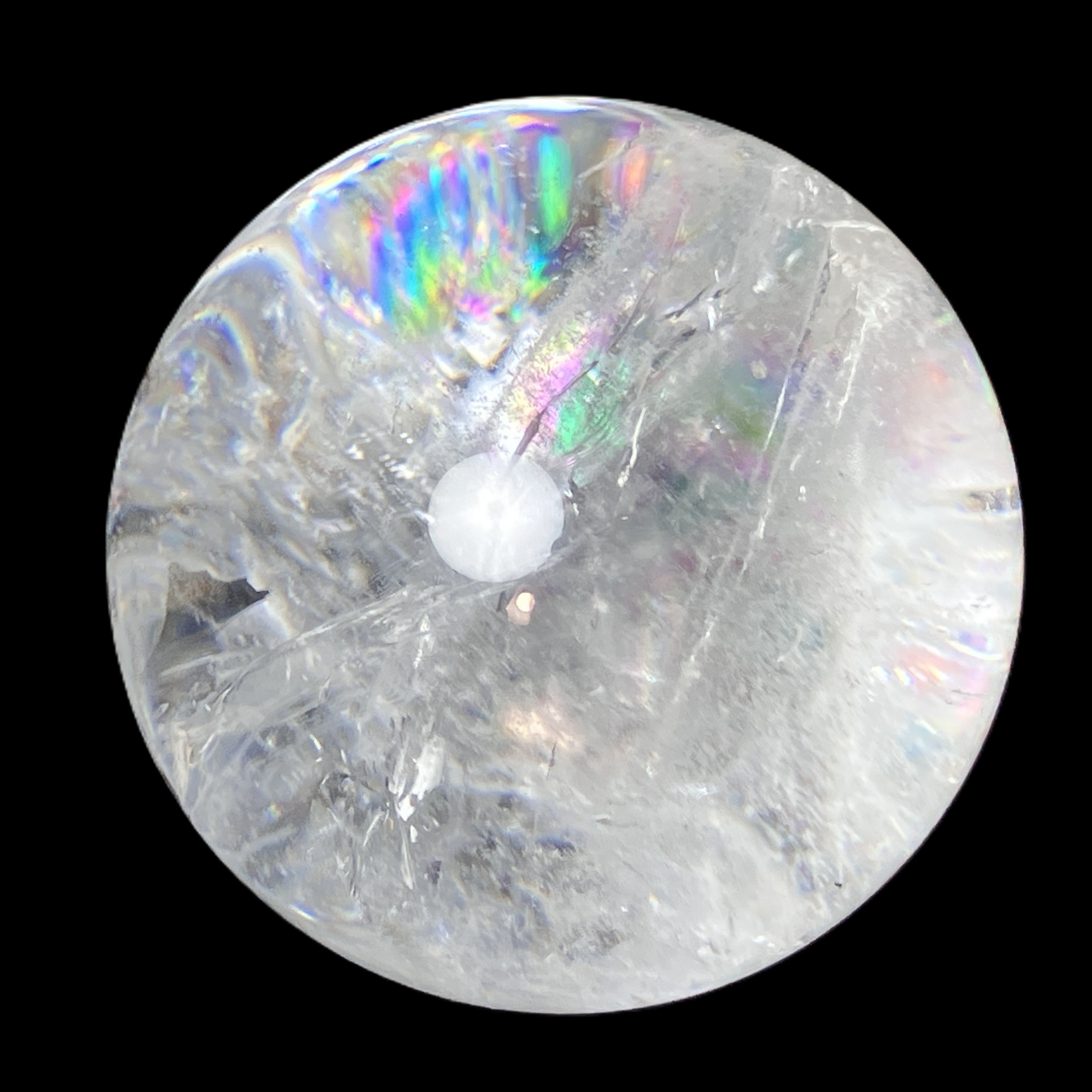 【決算】 ナチュラルレインボー丸玉　A　約260g　No,4831