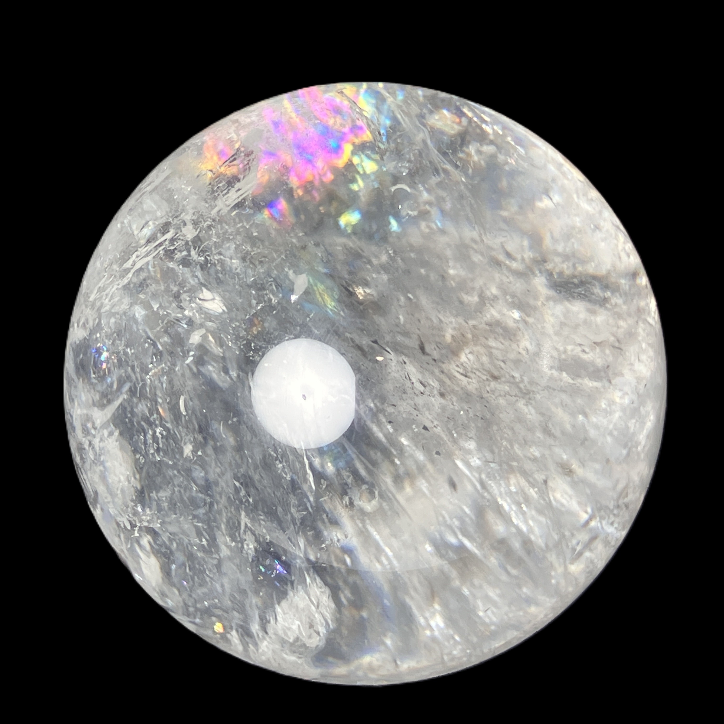 【決算】 ナチュラルレインボー丸玉　A　約230g　No,4833